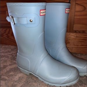 Hunter Orignial Short Rain Boot - Light Blue